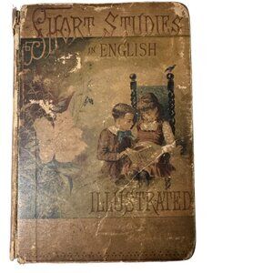 Vintage 1896 Short Studies In English Grammar Illustrated A.S. Barnes & Company